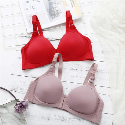 Front Hooks Wide Straps Light Padded Bra