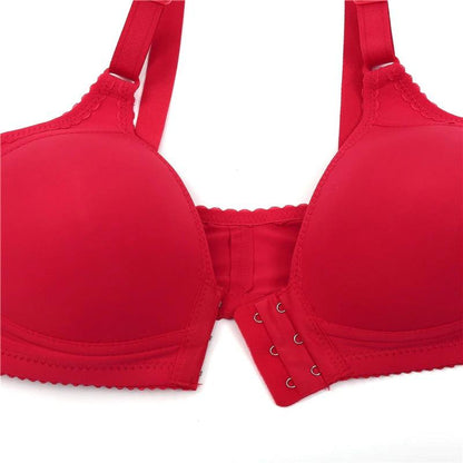 Front Hooks Wide Straps Light Padded Bra