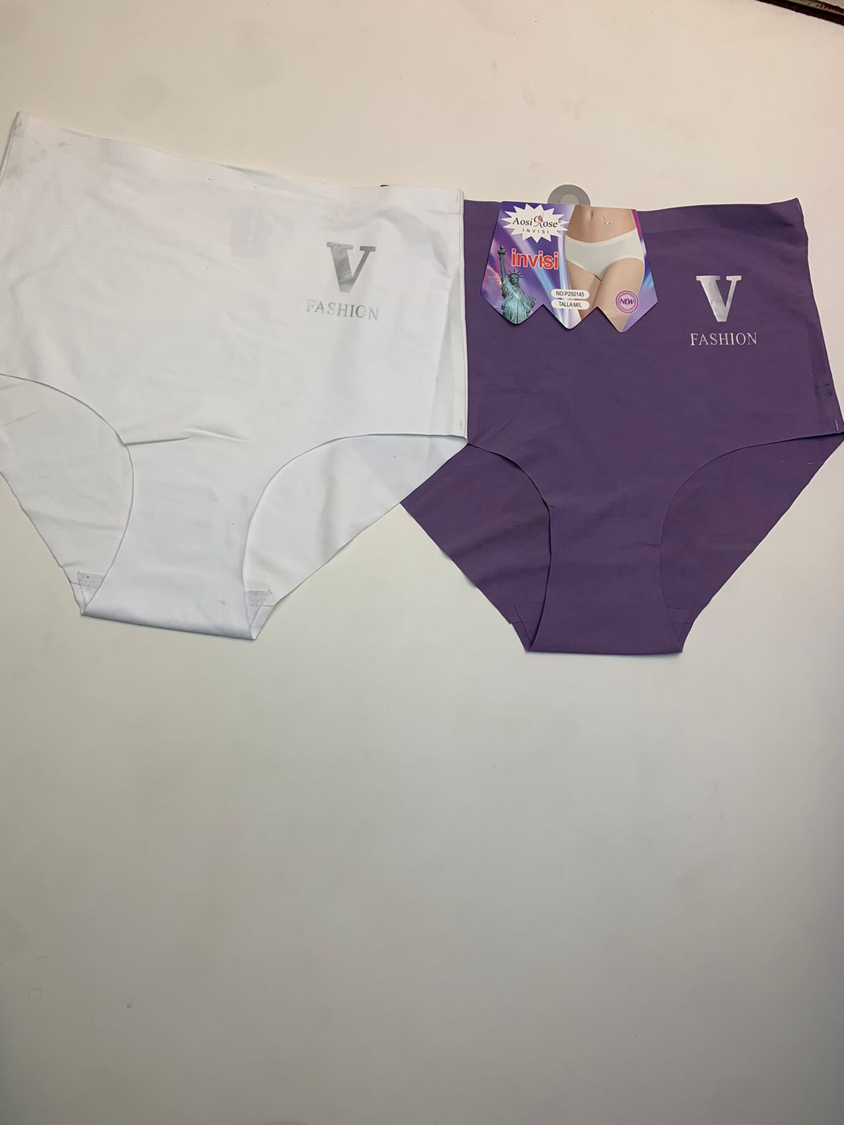 Slightly Decolor Seamless Ice Silk High Waist Underwears 250145(096)