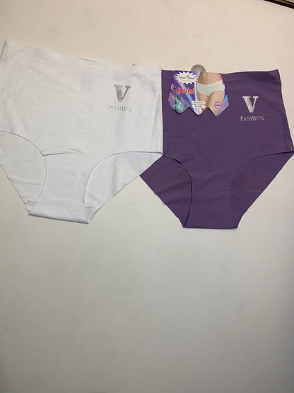 Slightly Decolor Seamless Ice Silk High Waist Underwears 250145(096)