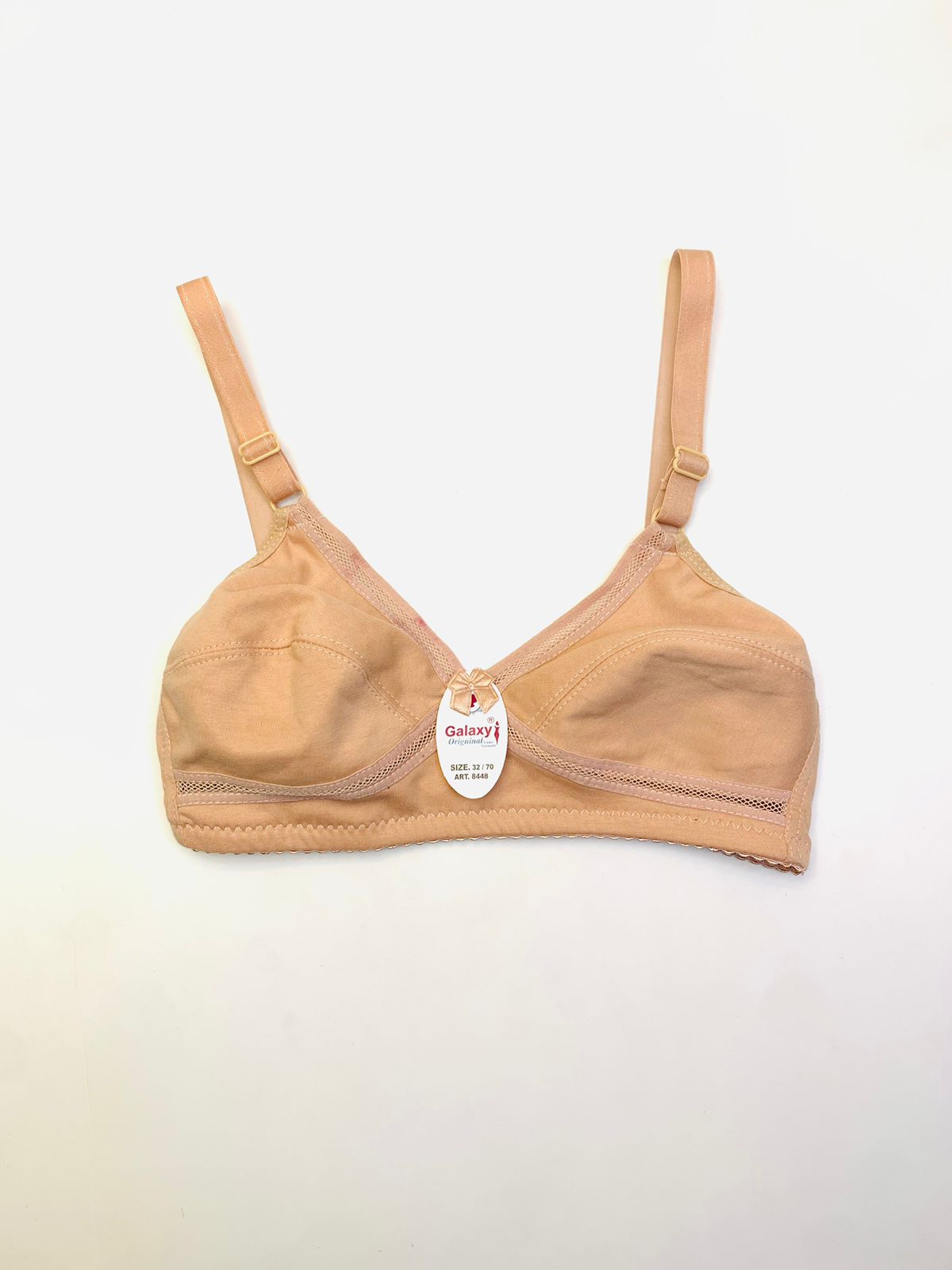 (32)size Slightly Decolor Soft Cotton Plain Bra (096)