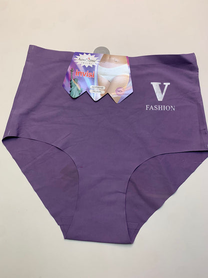 Slightly Decolor Seamless Ice Silk High Waist Underwears 250145(096)