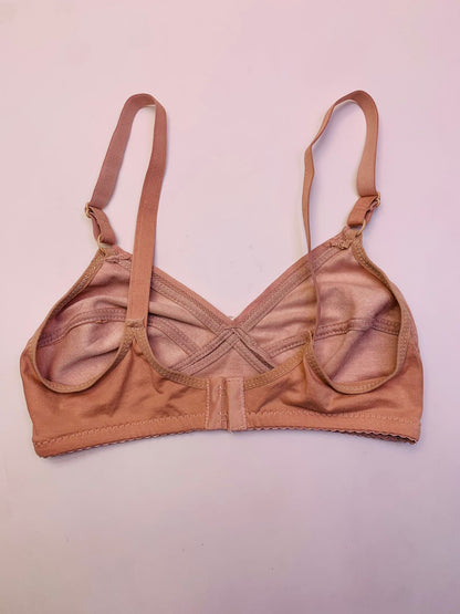(32)size Slightly Decolor Soft Cotton Plain Bra (096)