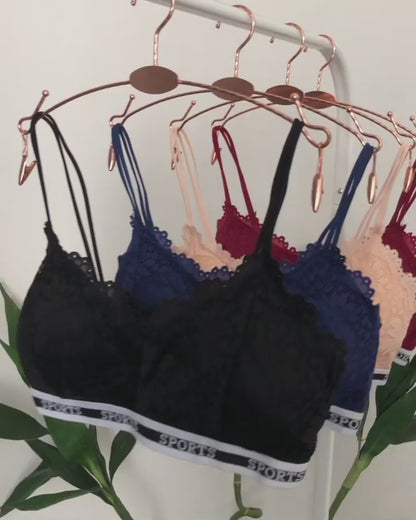 Comfy Lace Sports Bralette Free Size For (28-36)