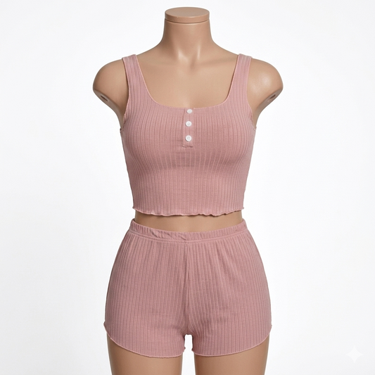Wide Shoulder Cami and Boxer Pair(65236)