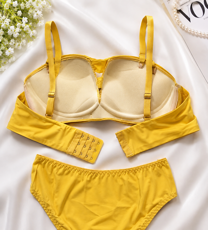 (34-36)b Sunflower Fashion Bralette Panty Set (050)^