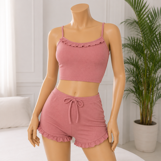 Cozy Girls Short Cami and Boxer Pair (25627)(C1-R4)