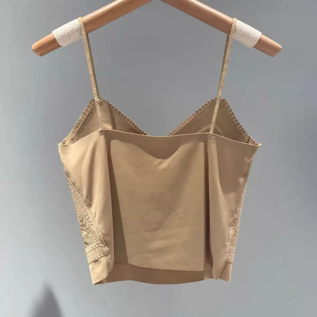 (30-36) Seamless Thin Straps Lacy Brallete