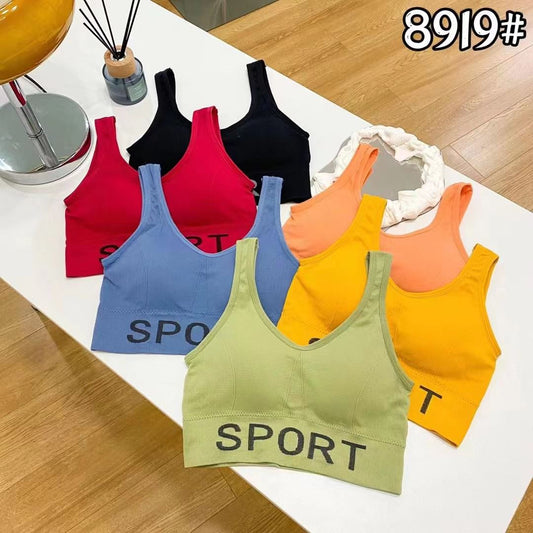 WIDE STRAP SPORTS BRA Free Size For (30-36)