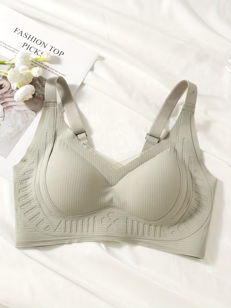 (34-42)size Seamless Lightweight Full Coverage Lifting Anti Glare Pushup Bra (059)