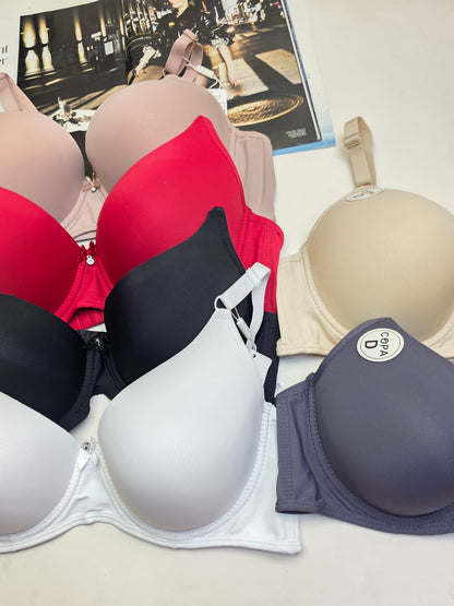 (38-44)D Seamless Thin Pad Demi Cup Bra*(171)