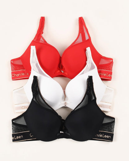 Chanvie Leen Soft Double Padded Pushup Wire Bra