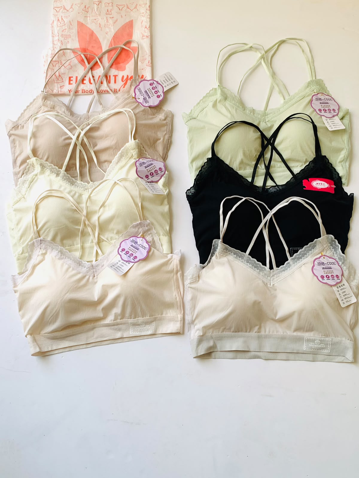 Stylish Seamless Lace Camisole Bralette(013)