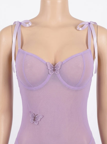 Premium Butterfly Net Gown B235