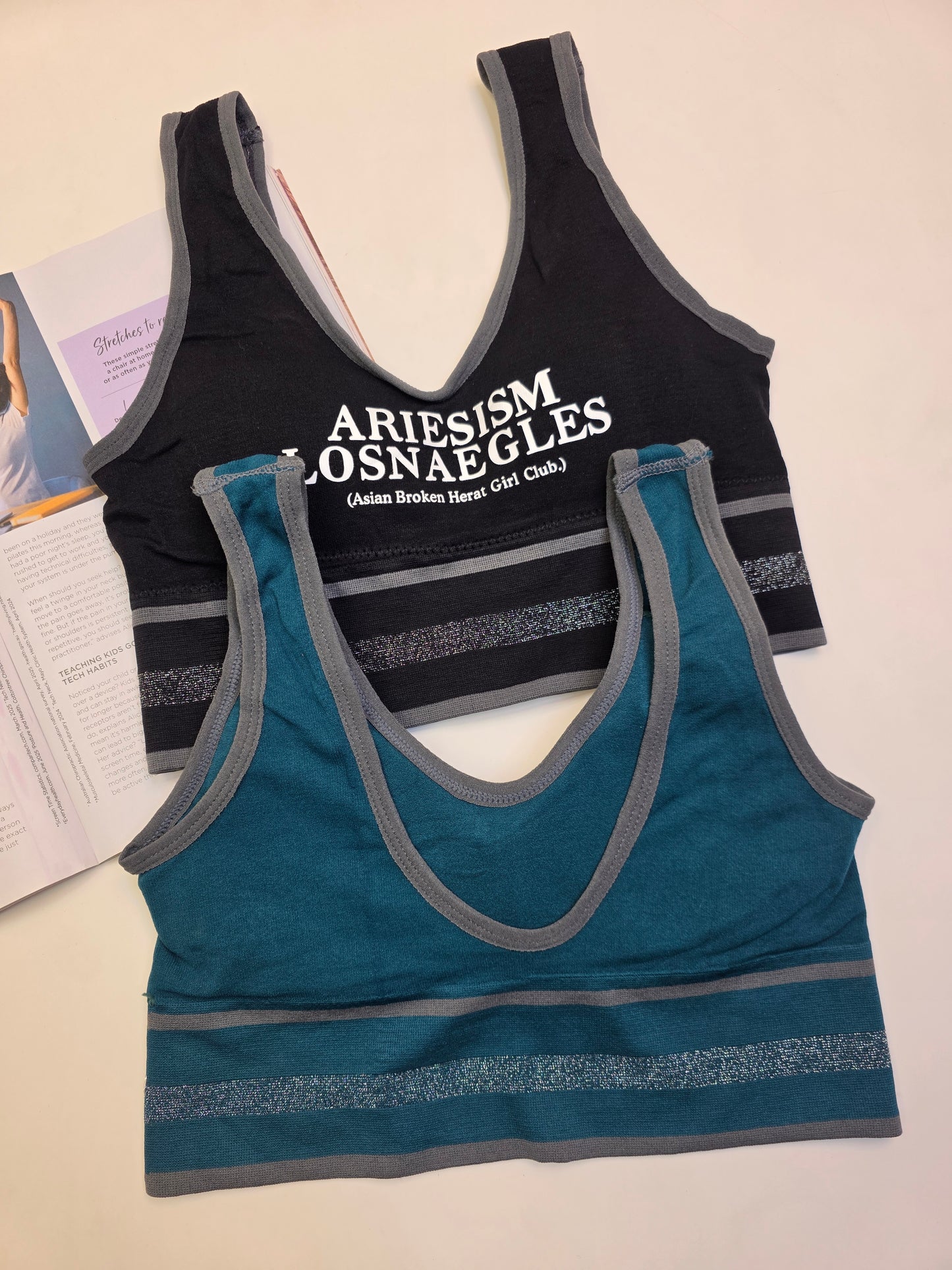 (30-38)WIDE STRAP SPORTS BRA (013)*