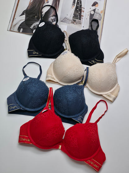 (38-42)C Lacy Sassy Front Buckle Double Padded Full Coverage Bra(173)