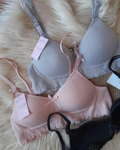 (30-36)size Double Strip  Full Coverage T Shirt Bra(089)