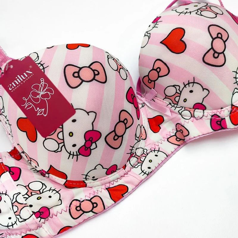 (36-42)b/c  size Hello Kitty Daily-wear Push-up Bra(144)