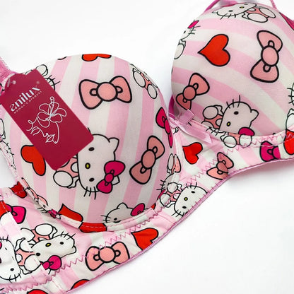 (36-42)b/c  size Hello Kitty Daily-wear Push-up Bra(144)