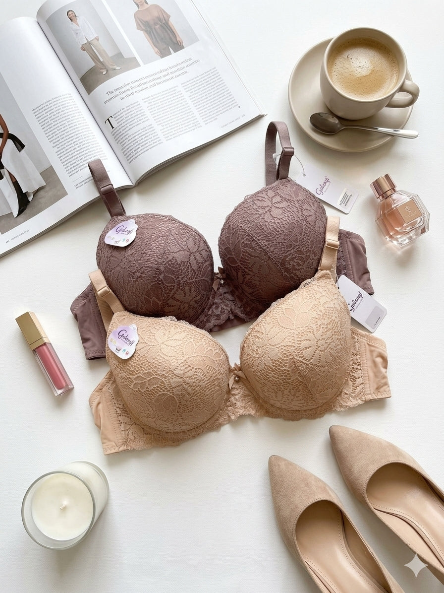 (38-48)C Plus Size Wired Bra (100)