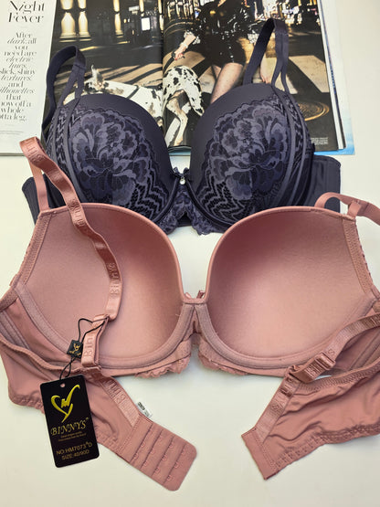 (36-42)D Cup Size Light Padded Full Coverage Binny's Bra (172)