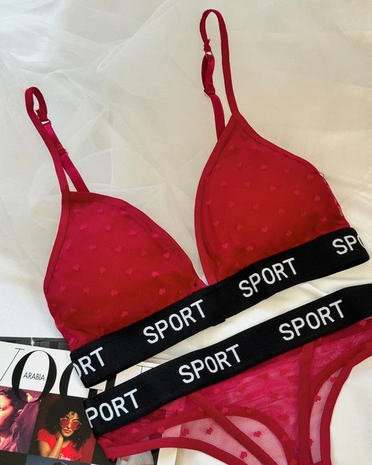 Daily Wear Sport Design Bra and Panty Set
