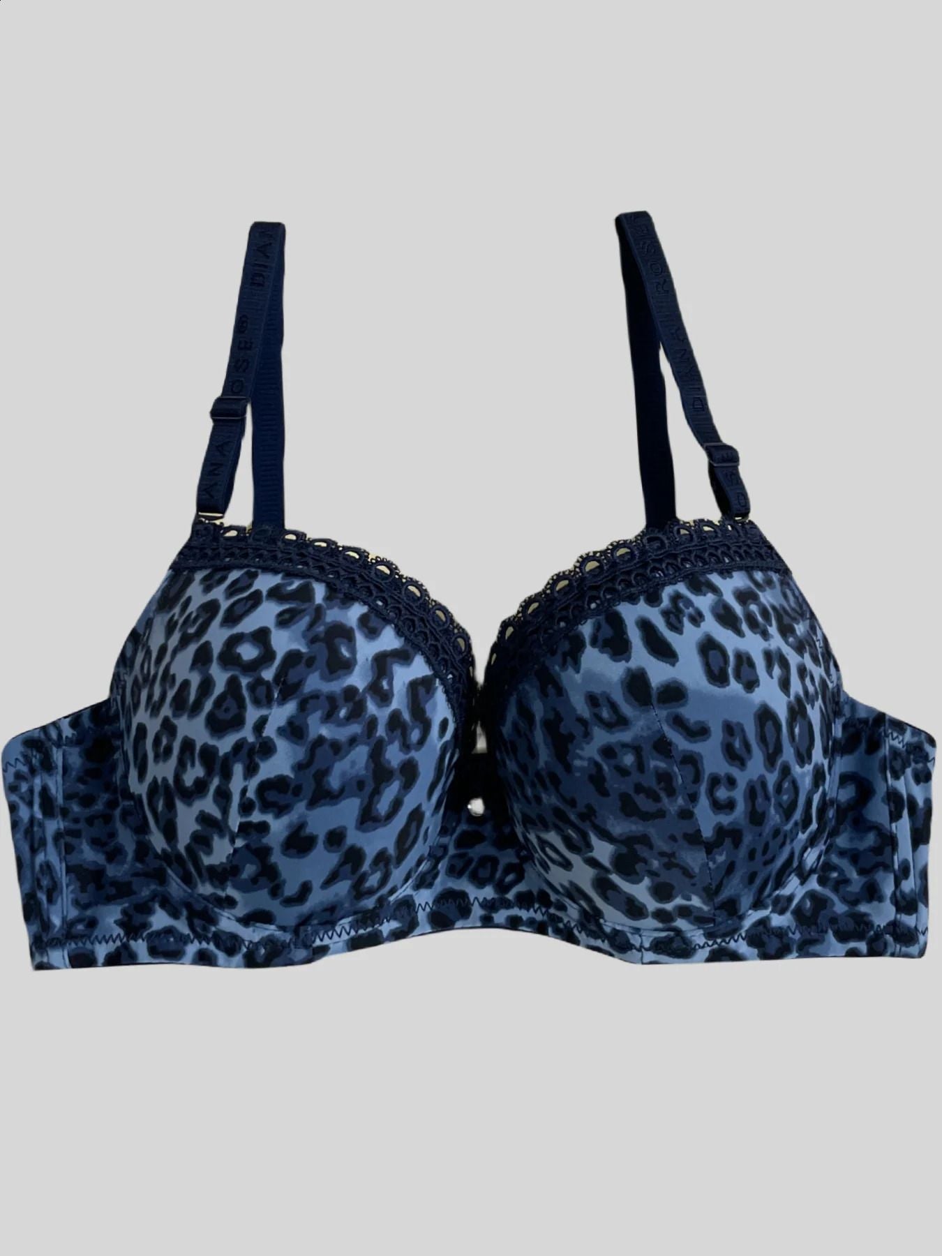 (36-42)C Leopard Print Thin Pad  C Cupsize  Wired Bra (156)