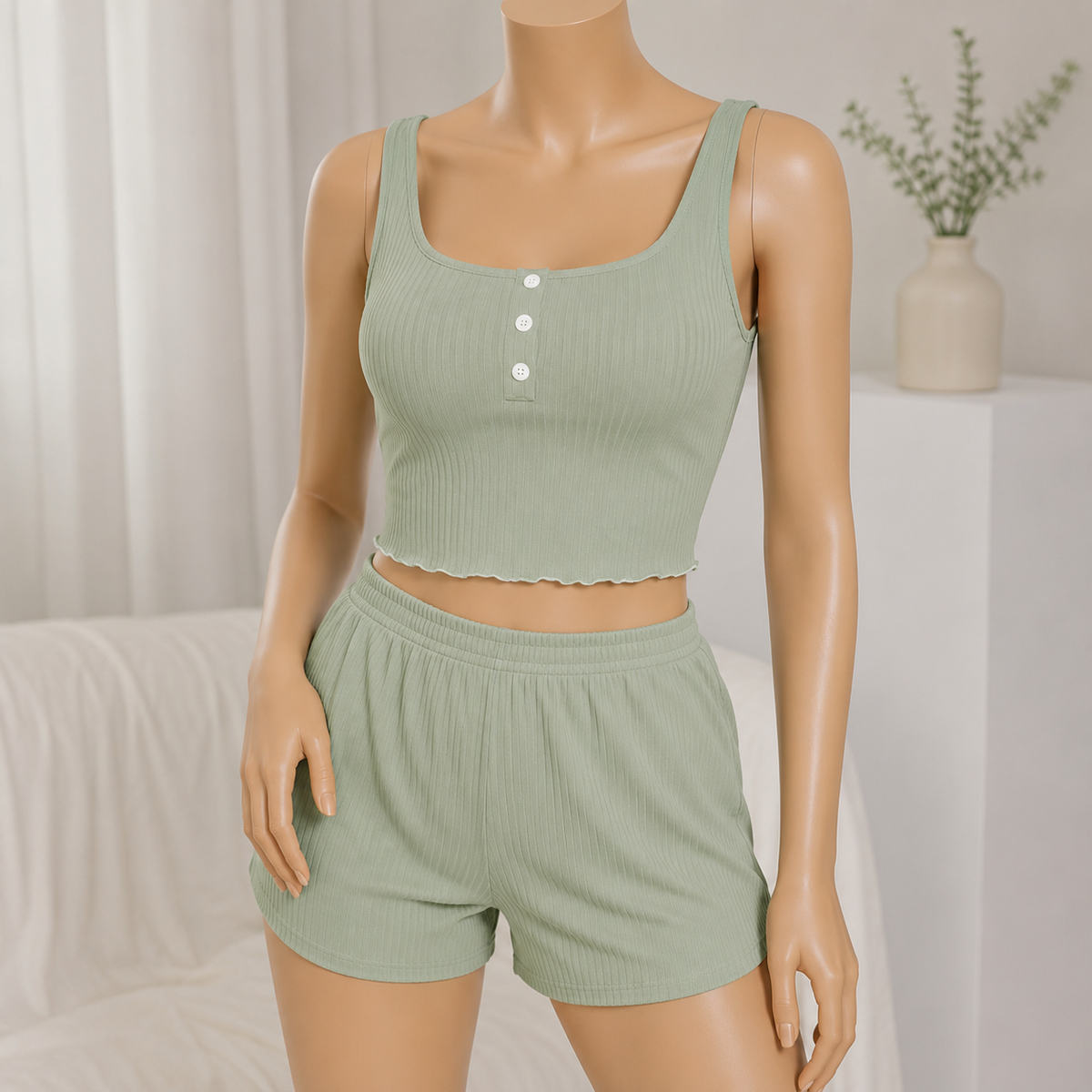 Wide Shoulder Cami and Boxer Pair(65236)(C5-R5)