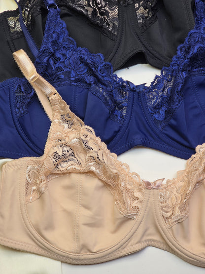 (38-44)D Beautiful Lacy Underwire Bra*