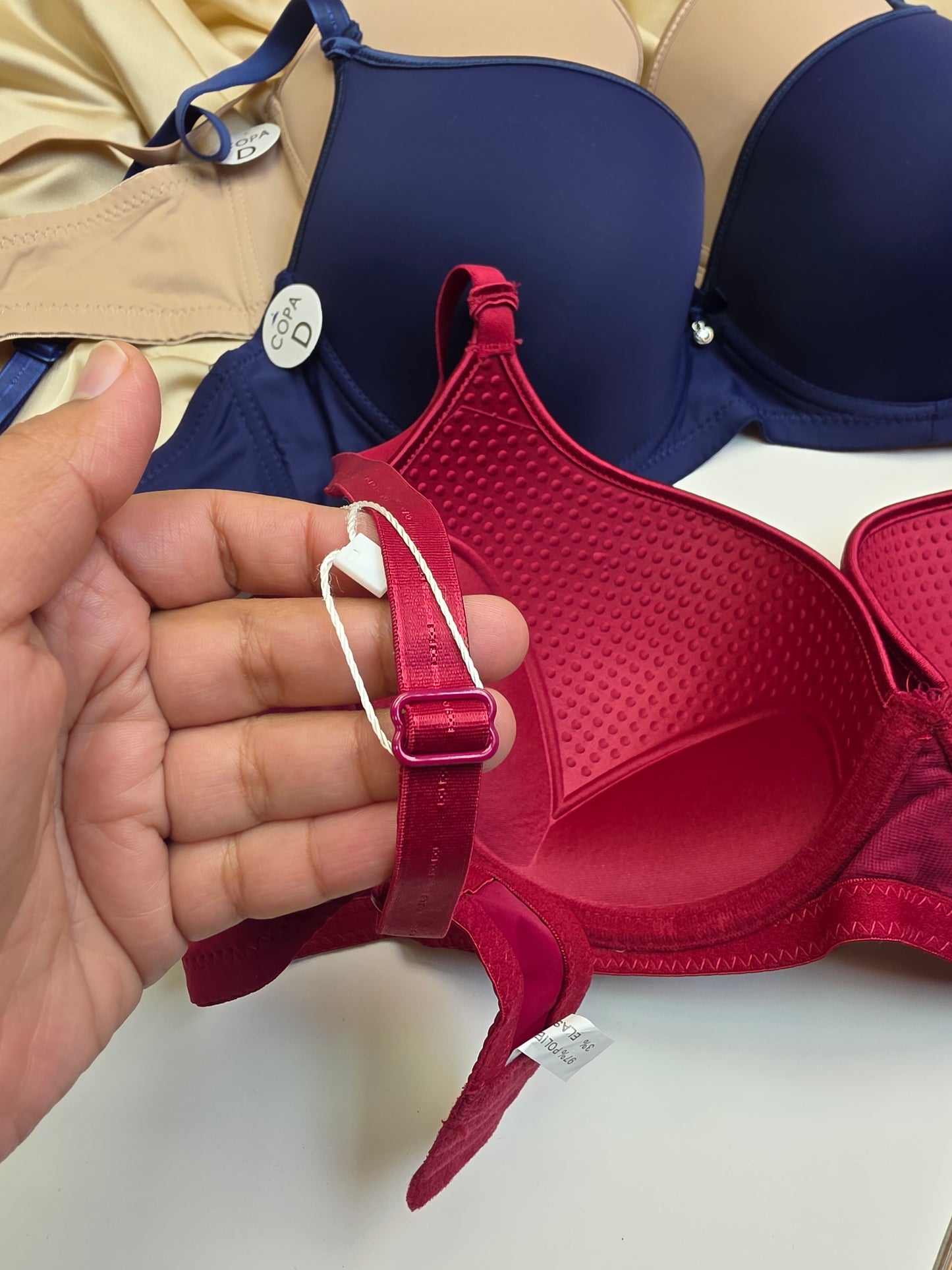 (38-44)D Plus Size Thin Pad Full Coverage Bra (133)