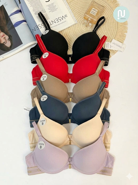 (34-38)B Front Buckle Padded Pushup Bra(175)