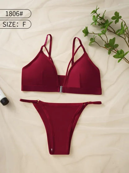Front Buckle Bikini Set(38-40)