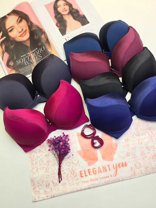 (34-40)Binny's Padded Push-up Wired Bra