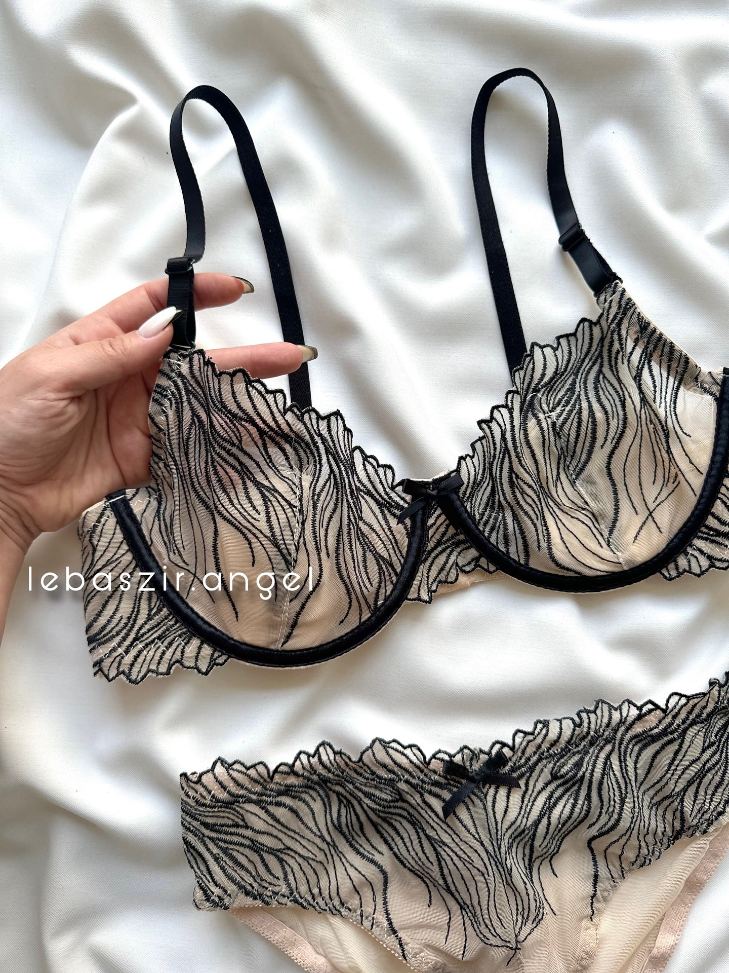 (34-38)b Premium Luxury Bra Panty Set
