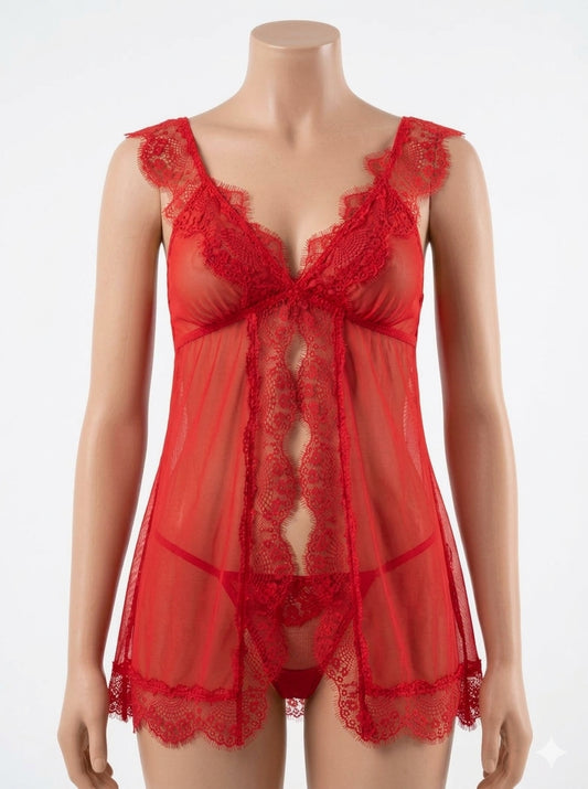 Lace Temptation Babydoll Nighty 8384(C9-R4)