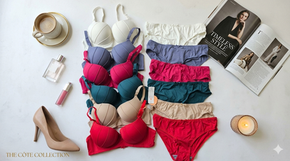 Elegant Padded Pushup Bridal Bra Panty Set