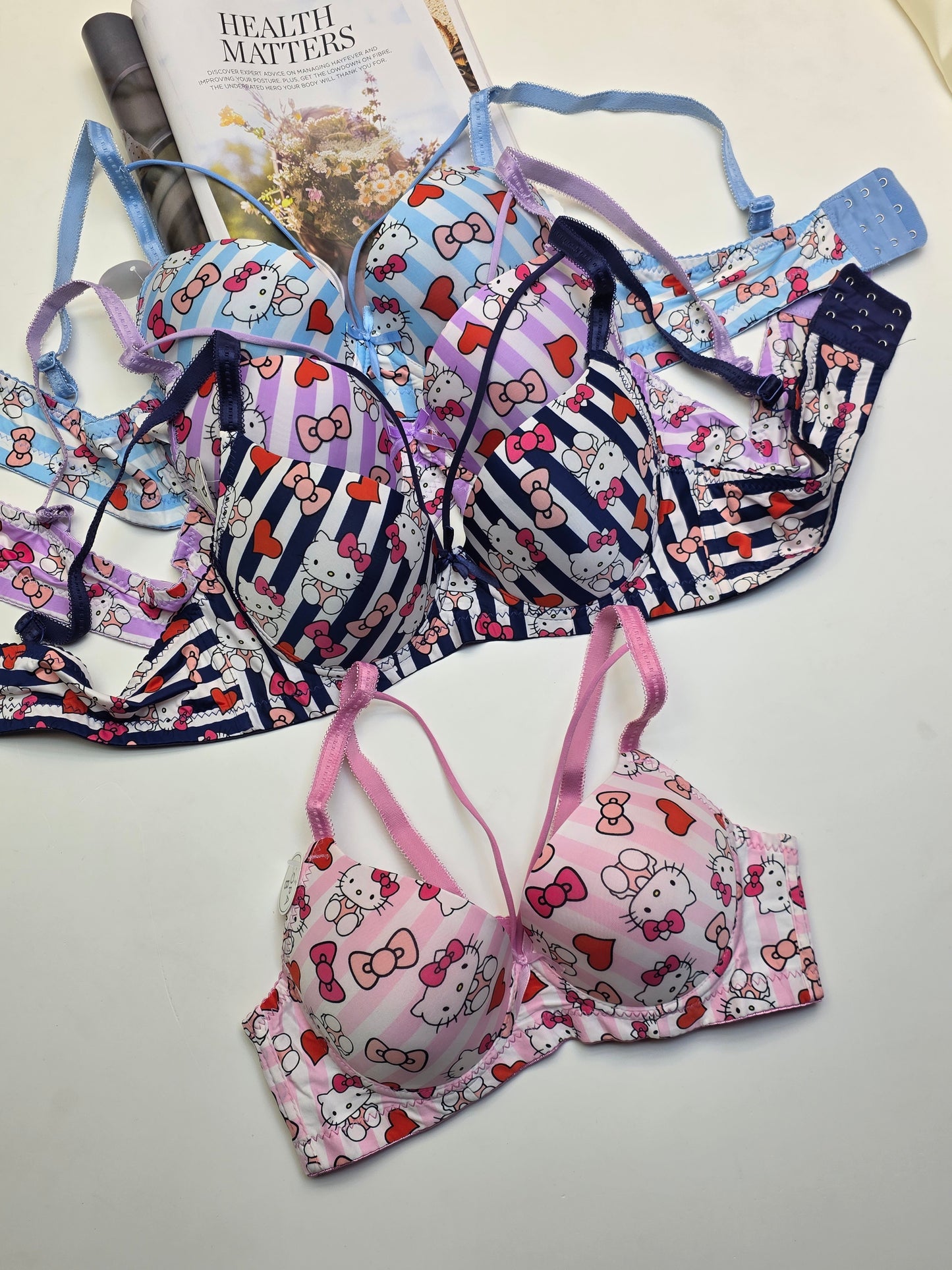 (36-42)b/c  size Hello Kitty Daily-wear Push-up Bra(144)