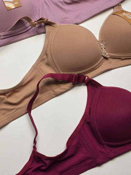 (34-38)b Round cup T shirt Bra (068)