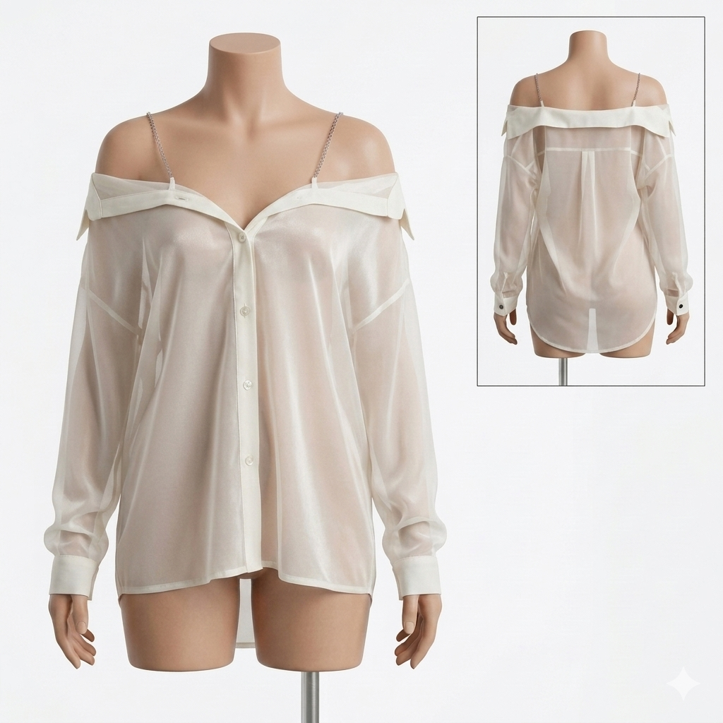 Women Off Shoulder Babydoll Shirt A24