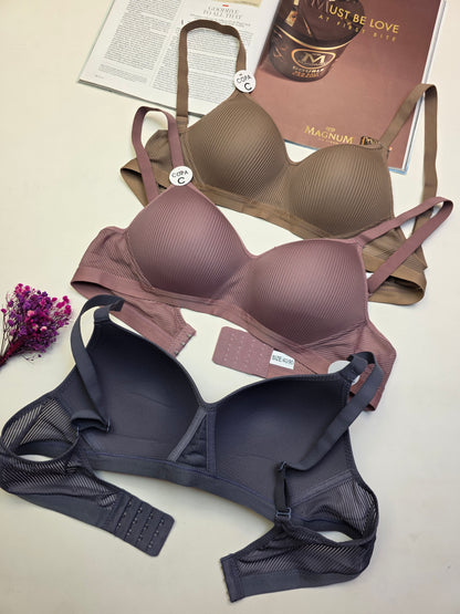 (36-42)C Cup Full Coverage  Thin Pad Non Wire Summer Bra (f20) (051)*