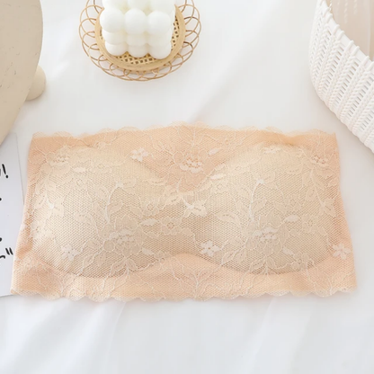 Elegant Flower Pattern Seamless No Hook Bra Free size For (28-36)