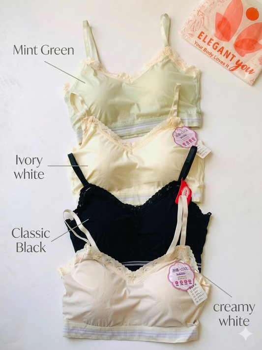 Stylish Seamless Lace Camisole Bralette(036)