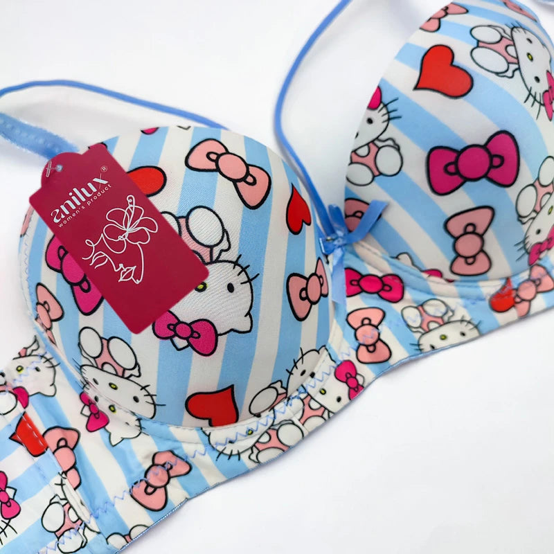 (36-42)b/c  size Hello Kitty Daily-wear Push-up Bra(144)
