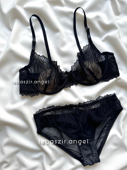 (34-38)b Premium Luxury Bra Panty Set