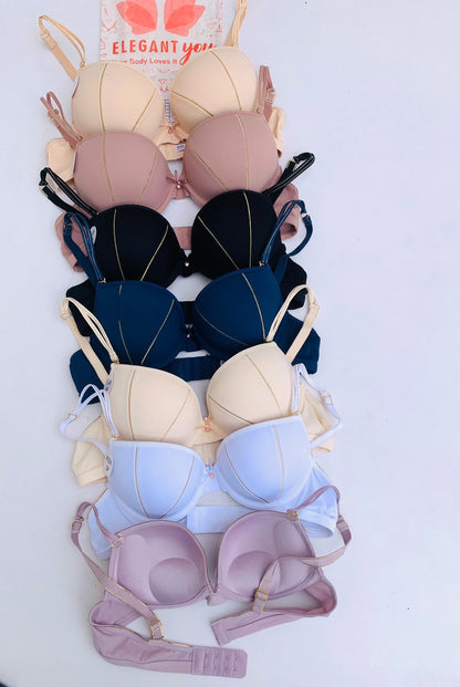 (32-38)B Premium Double Padded Pushup Wired Bra(160)^