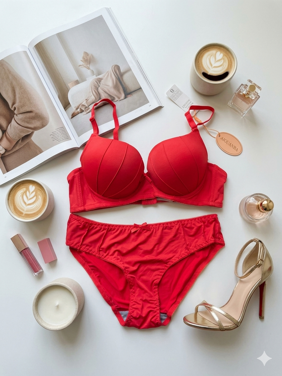 Elegant Padded Pushup Bridal Bra Panty Set