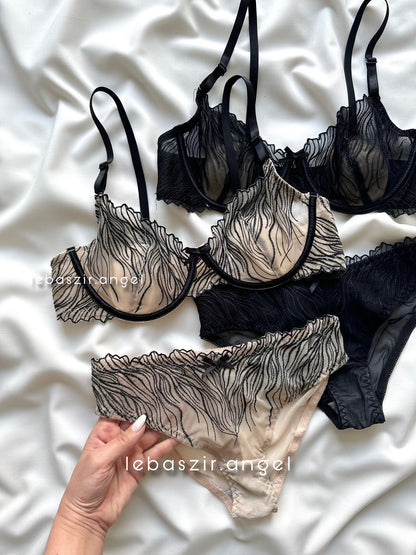 (34-38)b Premium Luxury Bra Panty Set