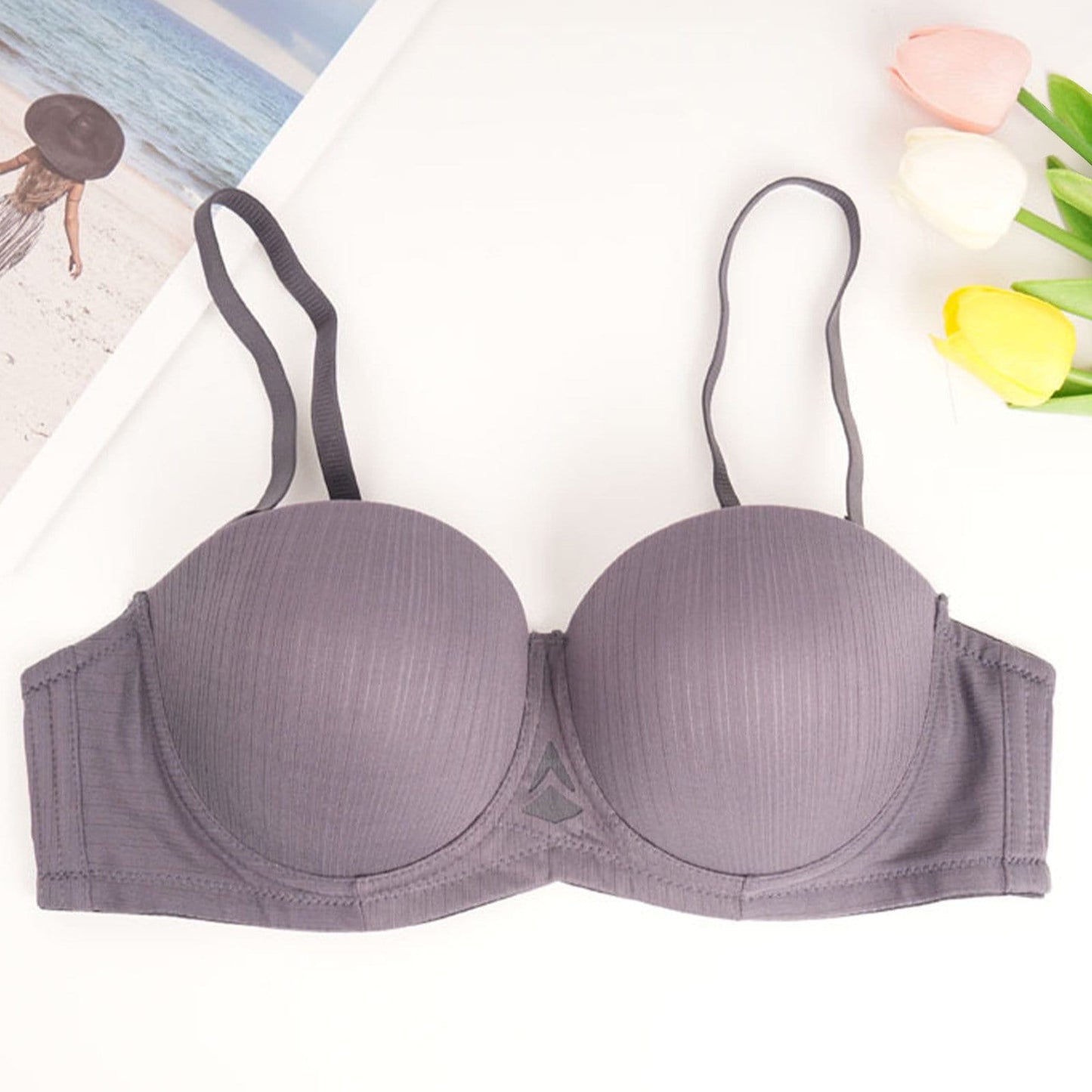 (34-38)b Half Cup Padded Pushup Wire Bra (137)