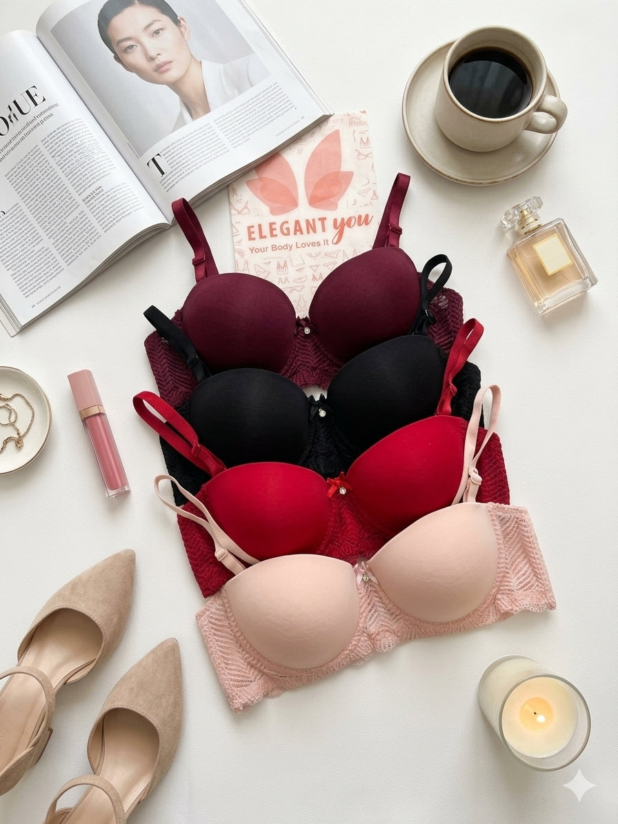(36-42)B Half Cup Lacy Bra(165)