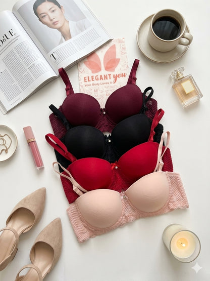 (36-42)B Half Cup Lacy Bra(165)
